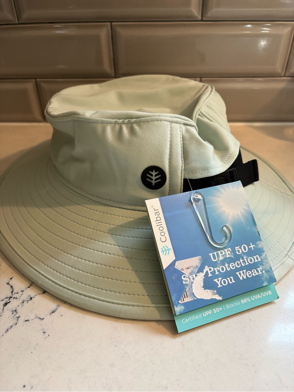 Coolibar Ultimate Sunhat Cape Sable Swim Green UPF 50+ Sun Protection S/M New